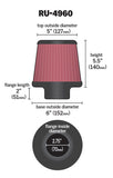 K&N Universal Air Filter (MPN: RU-4960)