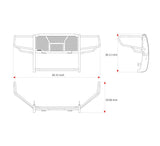 Black Horse Off Road Grille Guard (MPN: RU-DORA19-B-PLR)