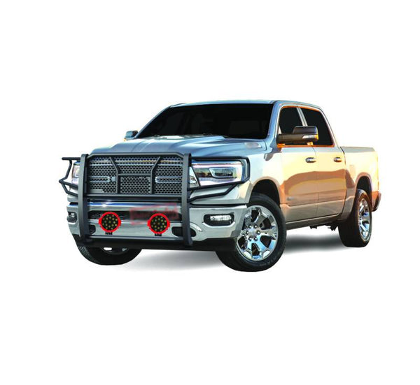 Black Horse Off Road Grille Guard (MPN: RU-DORA19-B-PLR)