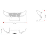 Black Horse Off Road Grille Guard (MPN: RU-DOSP07-B-PLR)