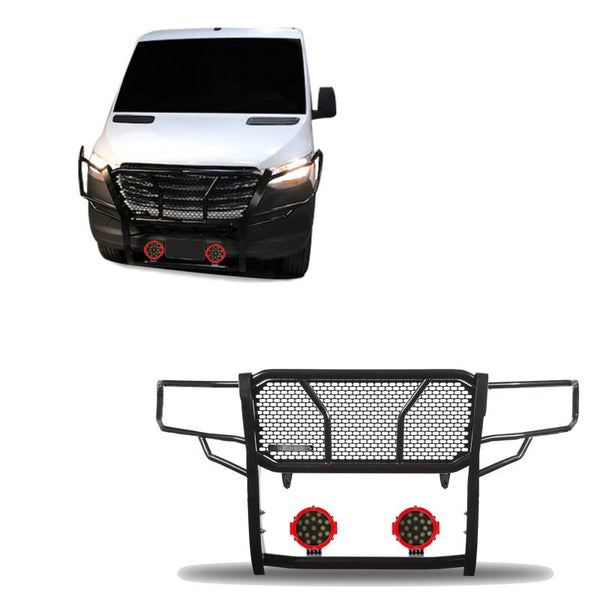 Black Horse Off Road Grille Guard (MPN: RU-DOSP07-B-PLR)