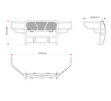 Black Horse Off Road Grille Guard (MPN: RU-FOF109-B)