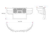 Black Horse Off Road Grille Guard (MPN: RU-FOF115-B)