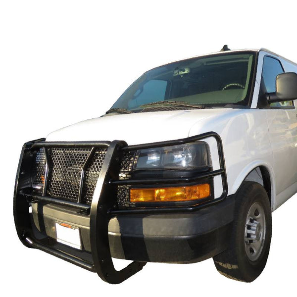 Black Horse Off Road Grille Guard (MPN: RU-GV02MA-B)