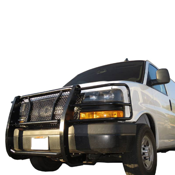 Black Horse Off Road Grille Guard (MPN: RU-GV02MA-B)