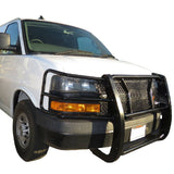 Black Horse Off Road Grille Guard (MPN: RU-GV02MA-B)