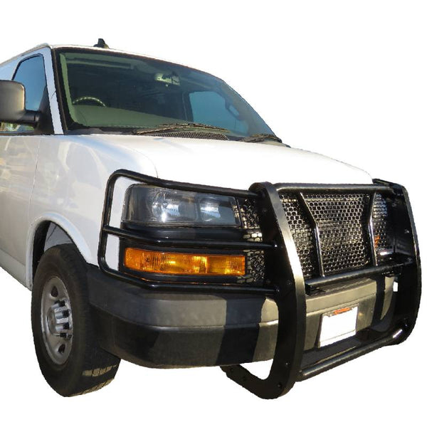Black Horse Off Road Grille Guard (MPN: RU-GV02MA-B)