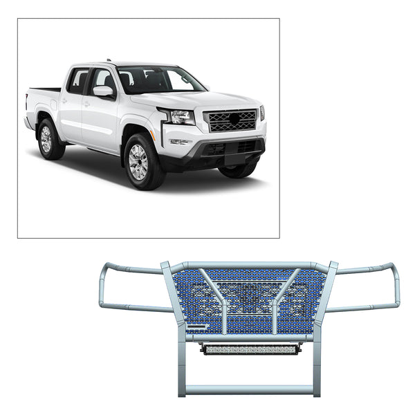 Black Horse Offroad Grille Guard (MPN: RU-NIFR22-B-K1)