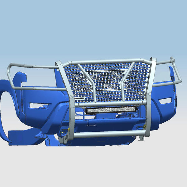 Black Horse Offroad Grille Guard (MPN: RU-NIFR22-B-K1)