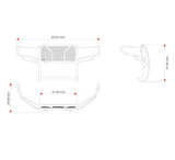 Black Horse Off Road Grille Guard (MPN: RU-TOTU07-B-PLR)