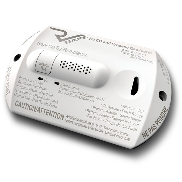 RV Safe Carbon Monoxide And Propane Leak Detector (MPN: RVCOLP-2W)
