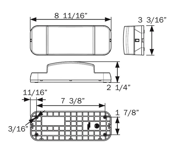 Optronics LED Trailer Light (MPN: RVSTL60S)