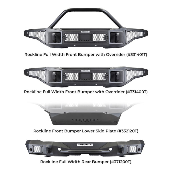 Go Rhino Front Bumper Lower Skid Plate (MPN: 332120T)