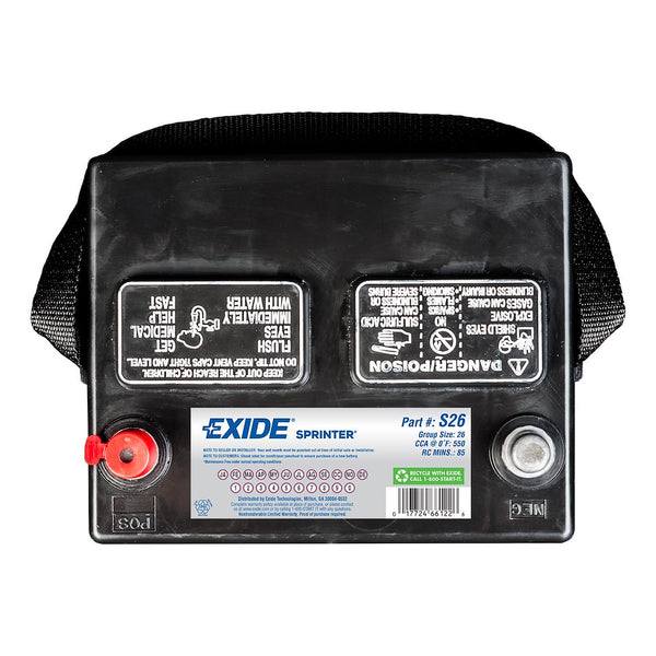 Exide Sprinter Classic Battery (MPN: S26)