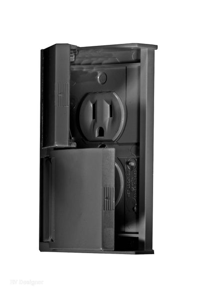 RV Designer Weatherproof Dual Receptacle (MPN: S907)