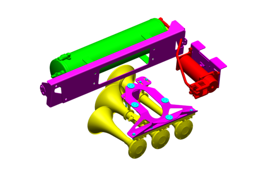 Kleinn Triple Train Horn Kit (MPN: SDKIT17-734STL)