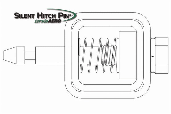 Lets Go Aero Silent Hitch Pin (MPN: SHP2040-XXL)