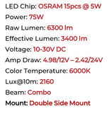 Go Rhino Blackout Series LED Light Bar (MPN: 751052012CSS)