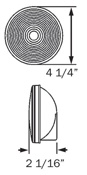 Optronics Round Trailer Light (MPN: ST45RBP)