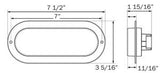 Optronics GloLight LED Trailer Light (MPN: STL111RFB)