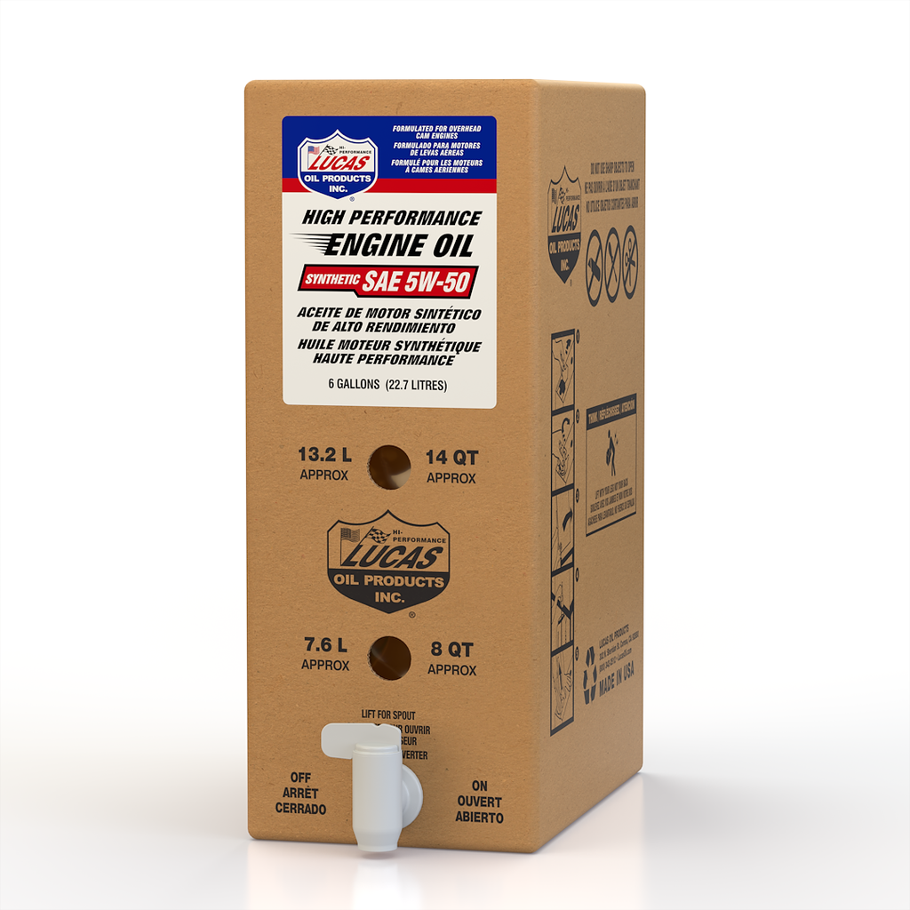Lucas Oil Synthetic 5W-50 Bag In Box (MPN: 18015)