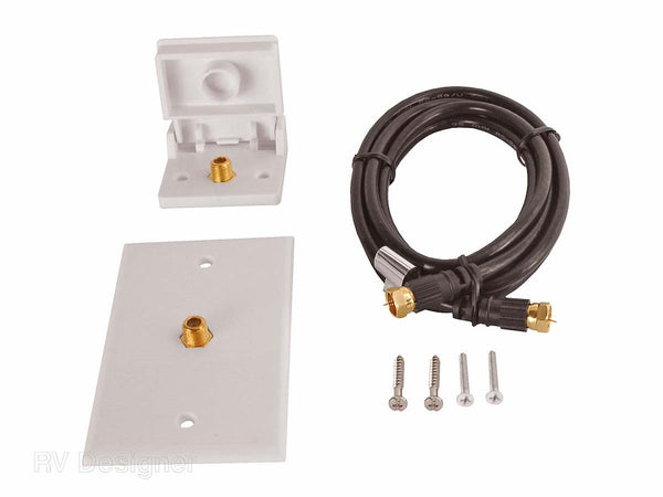 RV Designer TV Cable Entry Plate (MPN: T201)