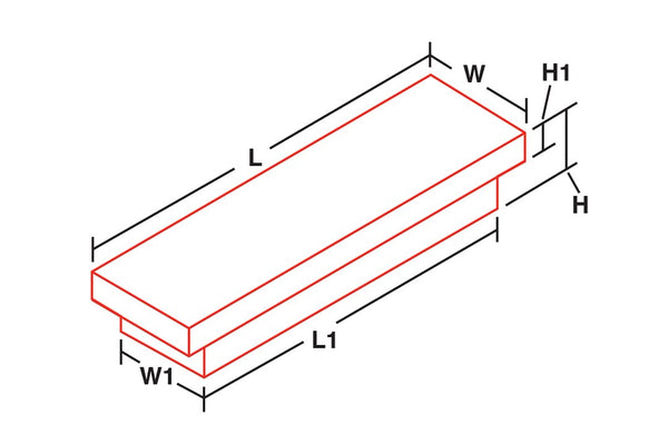 Dee Zee Crossover Single Lid Narrow Tool Box (MPN: DZ6170N)
