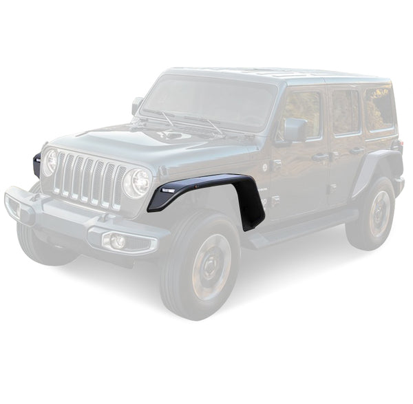 Black Horse Off Road Fender Flare Set (MPN: TFFJL1)