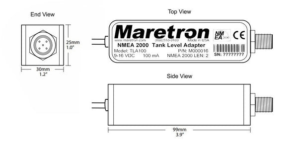 Maretron Tank Level Adapter (MPN: TLA100-01)
