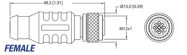Maretron Marine Network Cable Terminator (MPN: TR-CF)