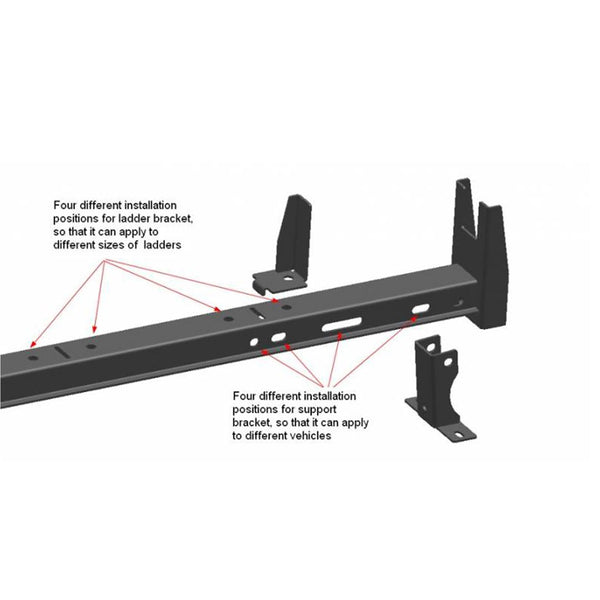 Black Horse Off Road Ladder Rack (MPN: TR-NRG01)