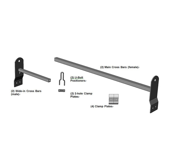 Black Horse Off Road Ladder Rack (MPN: TR-WRG2)