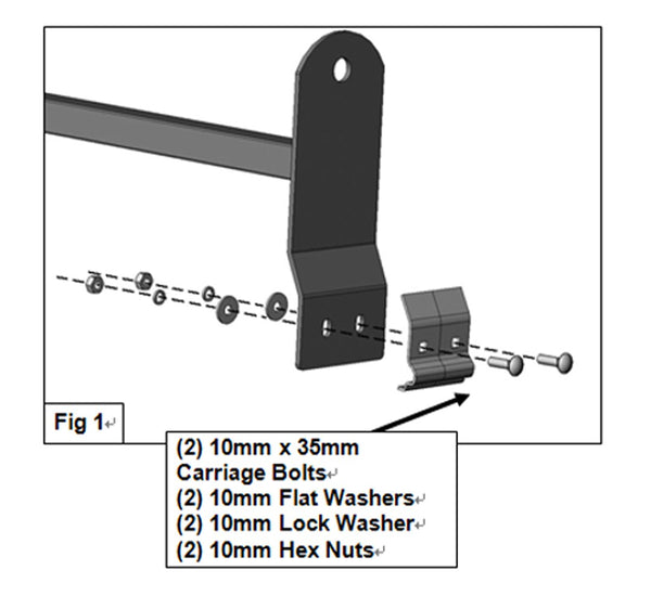 Black Horse Off Road Ladder Rack (MPN: TR-WRG2)