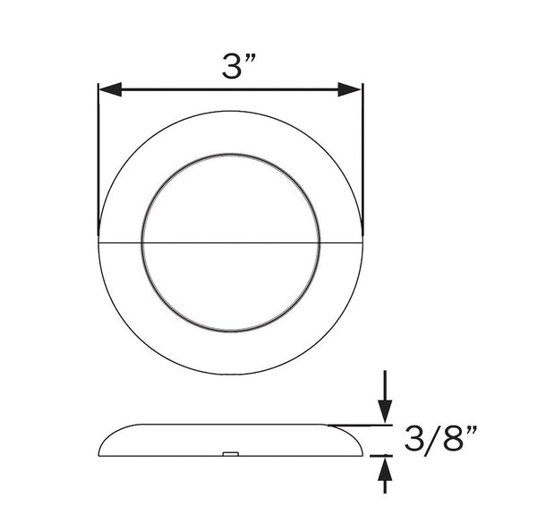 Optronics LED Surface Mount Work Light (MPN: UCL60CBP)