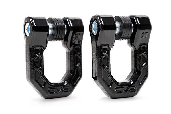 DV8 Offroad Elite Series D-Ring Shackles (MPN: UNSK-01BL)