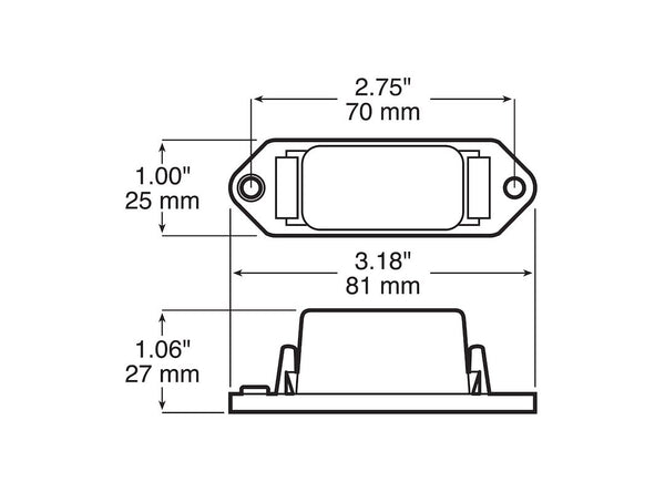 Peterson Mfg. Incandescent Clearance Light (MPN: V107WA)