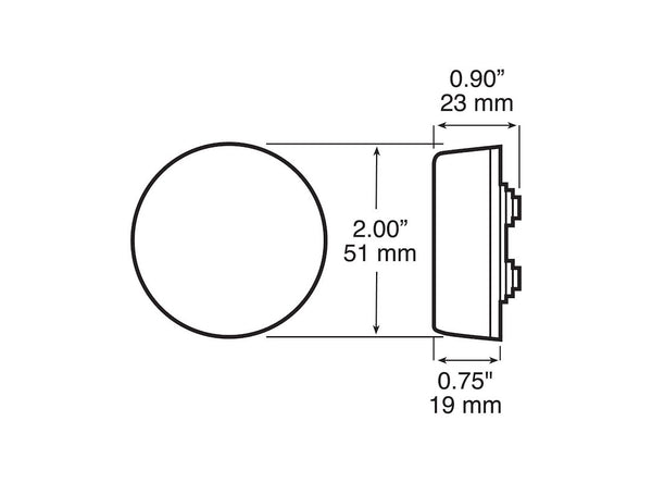 Peterson Mfg. Incandescent Clearance Light (MPN: V146A)