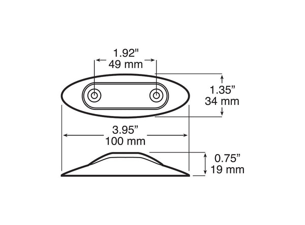 Peterson Mfg Clearance Light (MPN: V168XR)