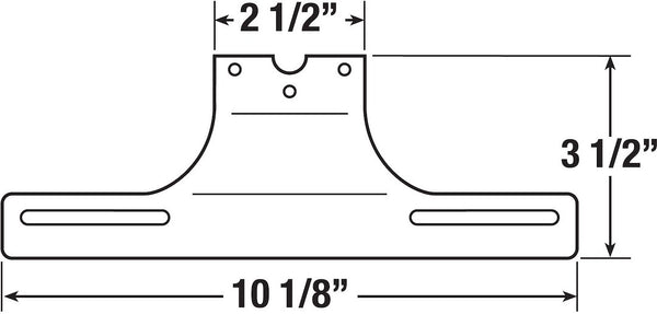 Peterson Mfg License Plate Bracket (MPN: V25900-09)