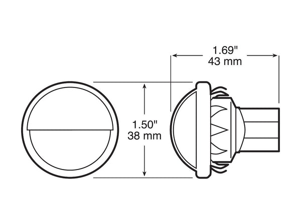 Peterson Mfg License Plate Light (MPN: V298C)