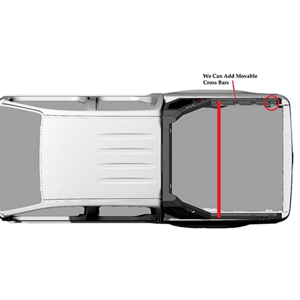 Black Horse Off Road Bed Cargo Rack Cross Bar (MPN: VRCR70)