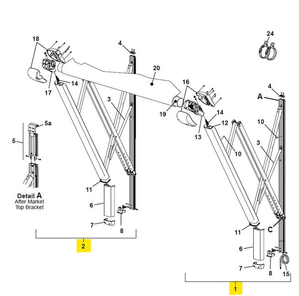 Carefree of Colorado Eclipse Awning Arm (MPN: VX2550HW)