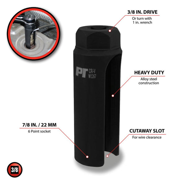 Performance Tool Oxygen Sensor Socket (MPN: W1267)