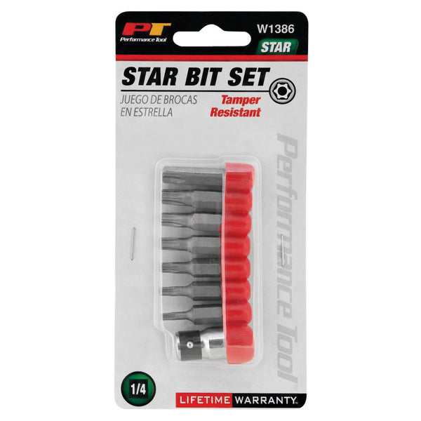 Performance Tool Torx Bit Set (MPN: W1386)