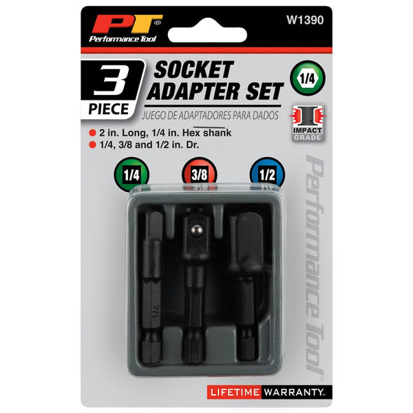 Performance Tool Drill Bit Socket Set (MPN: W1390)