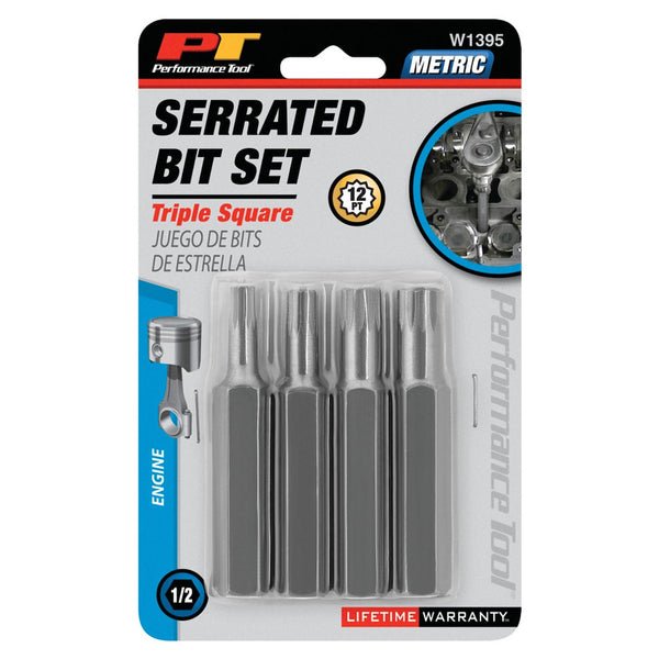 Performance Tool Triple Square Screw Bit Set (MPN: W1395)