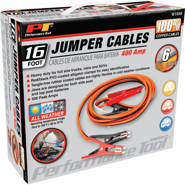 Performance Tool Heavy Duty Jumper Cable (MPN: W1668)