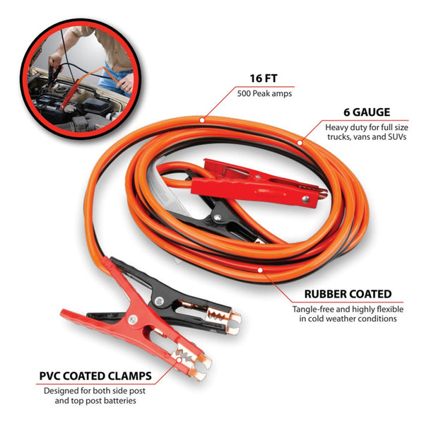 Performance Tool Battery Jumper Cable (MPN: W1672)