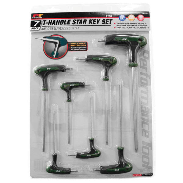 Performance Tool T-Handle Star Key Set (MPN: W1713)
