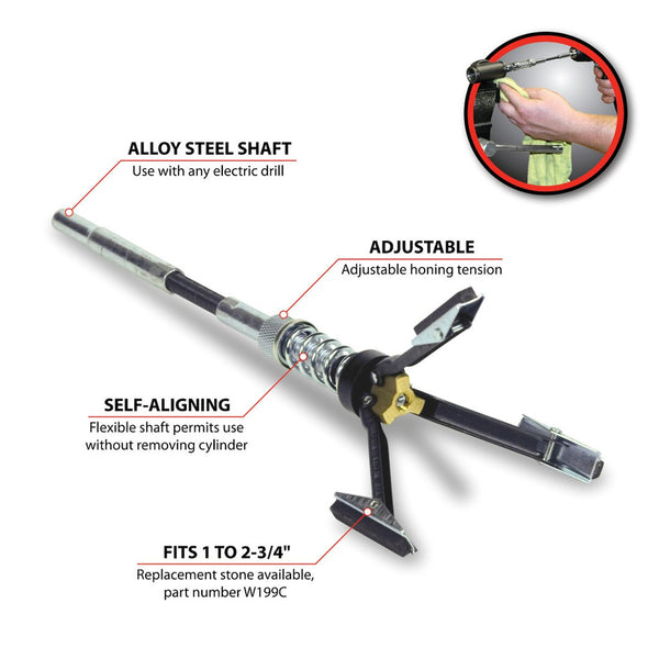 Performance Tool Wheel Cylinder Hone (MPN: W193C)